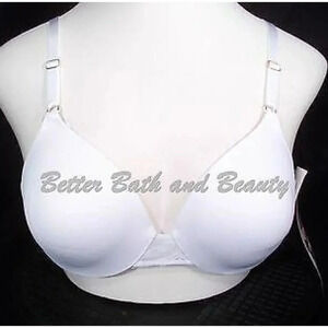 36DD Maidenform 9621 Weightless Comfort Extra Coverage TShirt Underwire Bra Whit